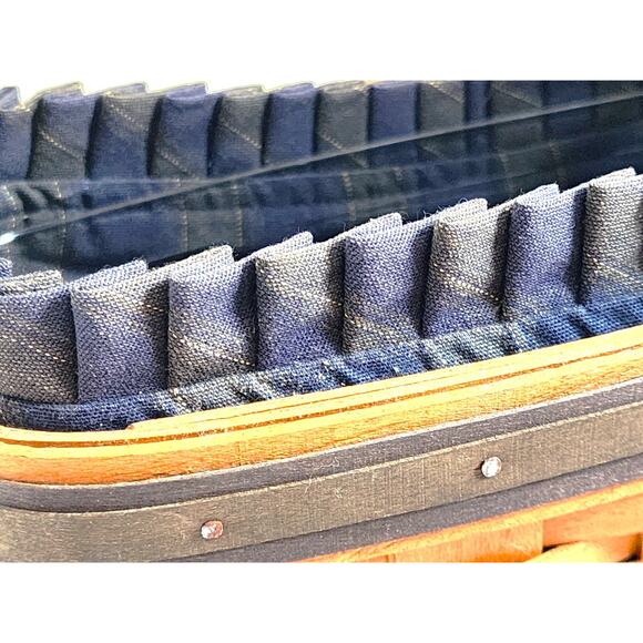 LONGABERGER BASKET-Collectors Club-Welcome Home-Liner & Protector-signed 1996 - Picture 5 of 14